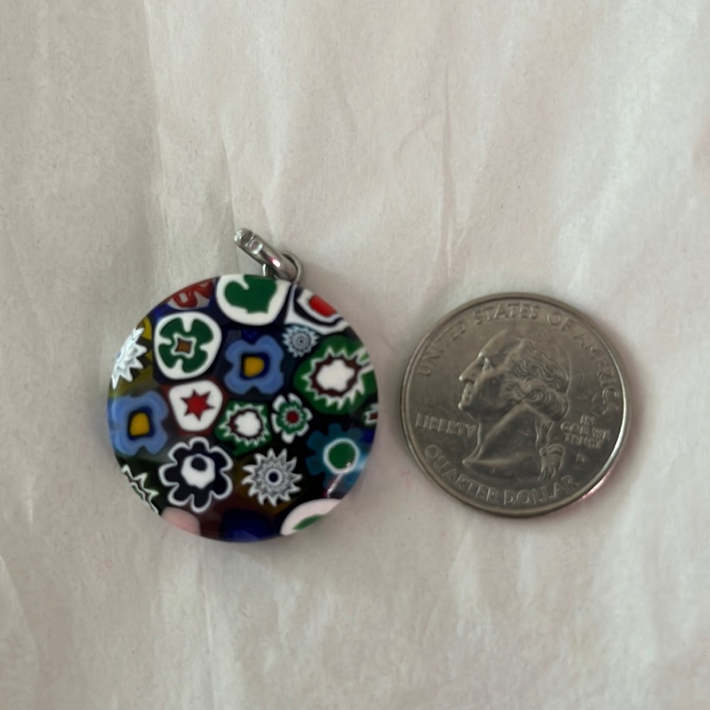 Murano paisley glass pendant
